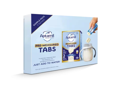 Aptamil Follow on Milk Pre-Measured Tabs Sample Pack (2 sachets)