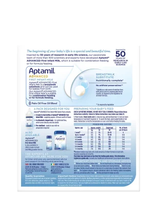 Aptamil Advanced First Infant Milk Starter Pack 6x70ml - Image 3