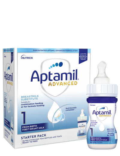 Aptamil Advanced First Infant Milk Starter Pack 6x70ml